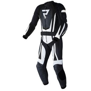 Rebelhorn Piston II PRO schwarz-weißer Motorradoverall Ausverkauf