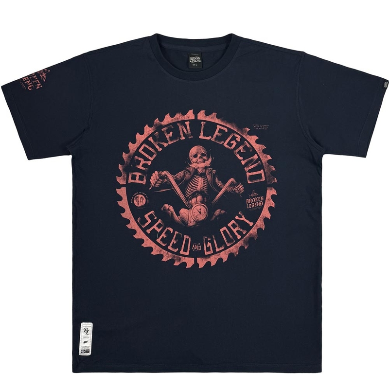 Yakuza Premium Hellrider BL 303 T-Shirt dunkelblau