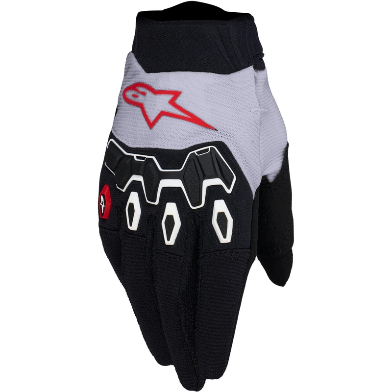 Alpinestars Full Bore V2 Motocross-Handschuhe, helllila-schwarz-rot