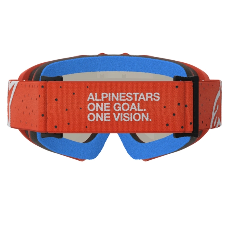 Alpinestars Vision Youth Vesta orange-silberne Motocross-Brille für Kinder