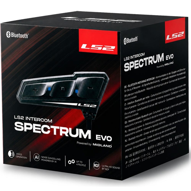 Bluetooth-Gegensprechanlage LS2 Spectrum EVO schwarz