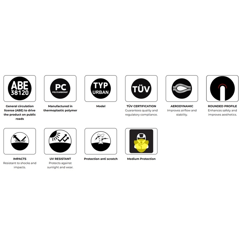 Windschirm PUIG URBAN getönt für KEEWAY F-Act 50 2025-2026
