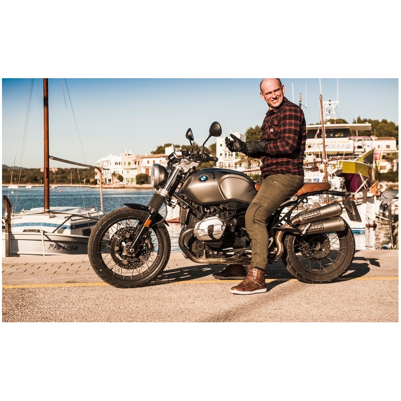 BROGER Alaska grüne Motorradjeans