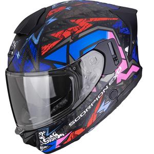 Scorpion EXO-530 Air Meteor Integralhelm für Motorräder, matt schwarz-rosa