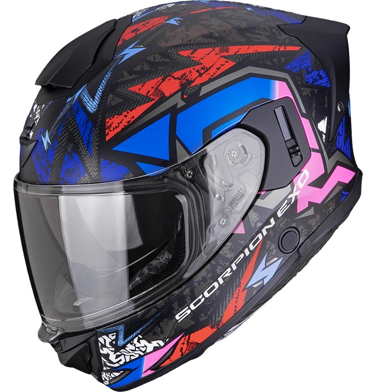 Scorpion EXO-530 Air Meteor Integralhelm für Motorräder, matt schwarz-rosa