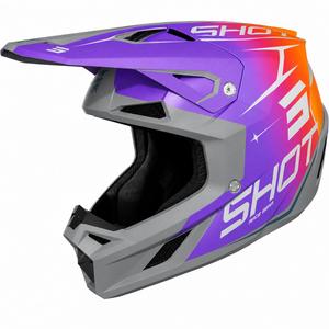 Motocross-Helm Shot Speed, Seite matt lila