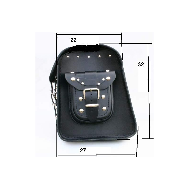 Chopper RSA-18B Motorradkoffer aus Leder