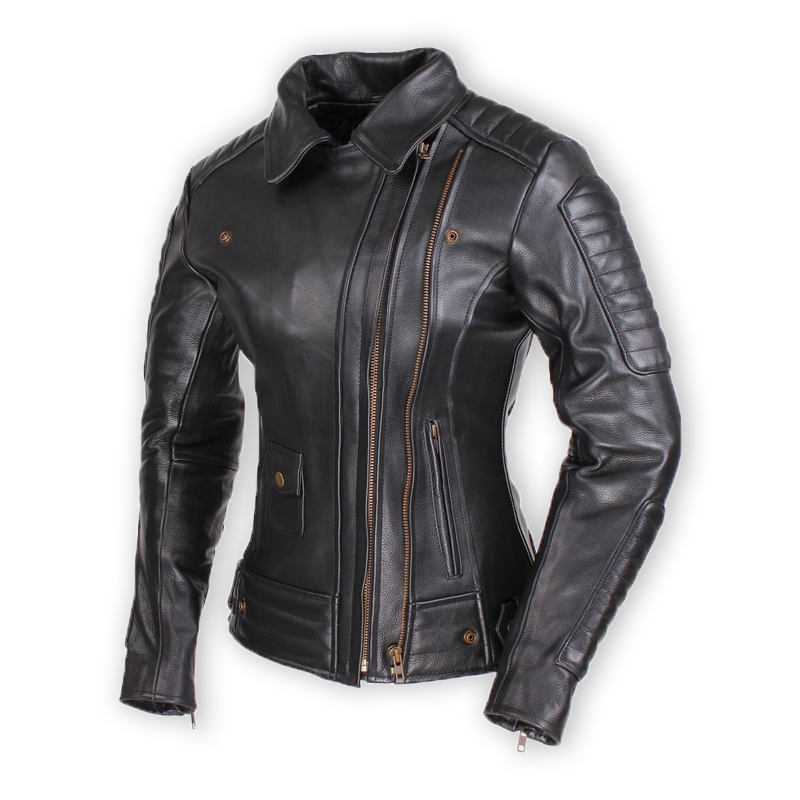 Damen Motorradjacke kurvig Street Racer Amber - II. Qualität