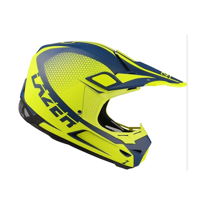 Motocross Helm Lazer X9 Sprocket blau-fluo gelb