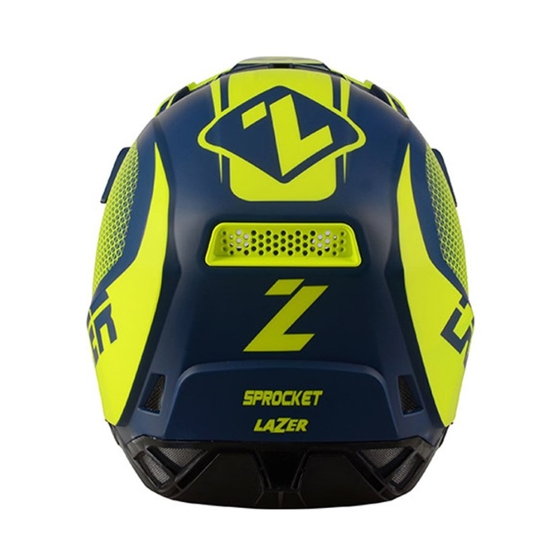 Motocross Helm Lazer X9 Sprocket blau-fluo gelb