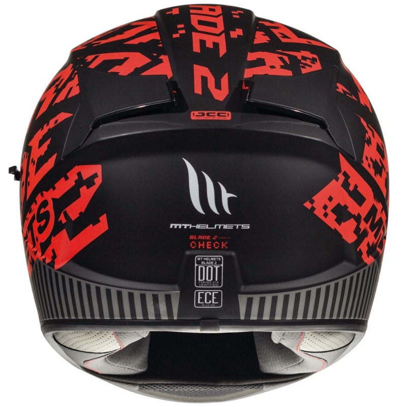 MT Blade 2 SV Check Schwarz-Rot Integral-Motorradhelm