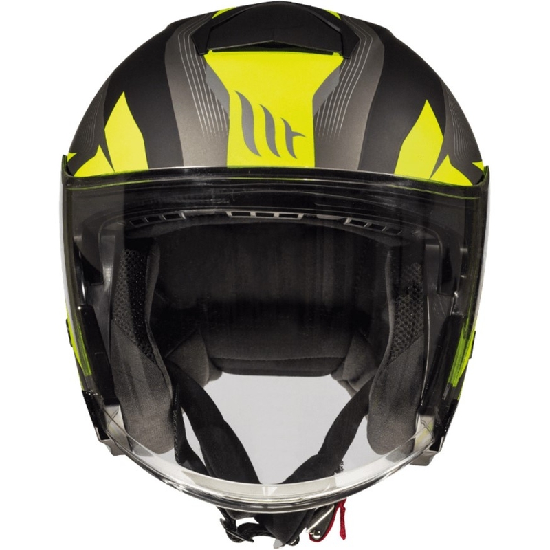 Offener Motorradhelm MT Thunder 3 SV Wing Schwarz-Grau-Fluo Gelb Ausverkauf