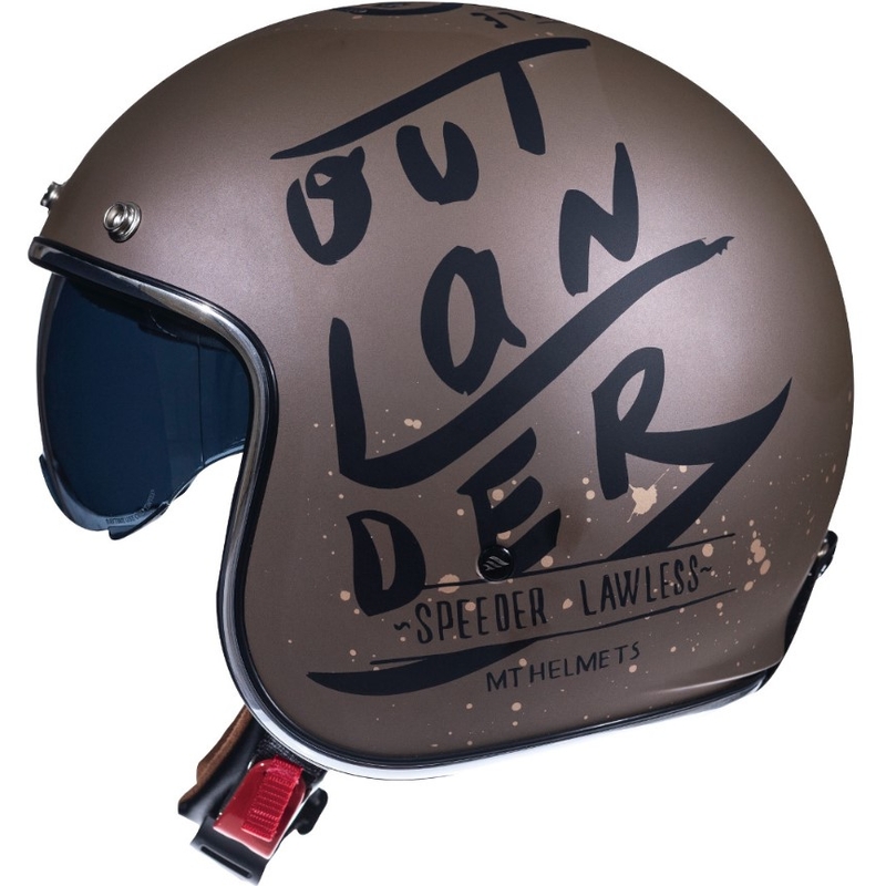 MT LeMans 2 SV Outlander offener Motorradhelm braun matt