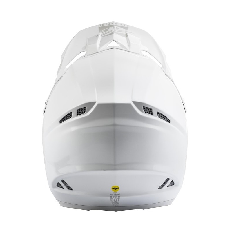 Motocross Helm FLY Racing F2 Carbon Solid weiß