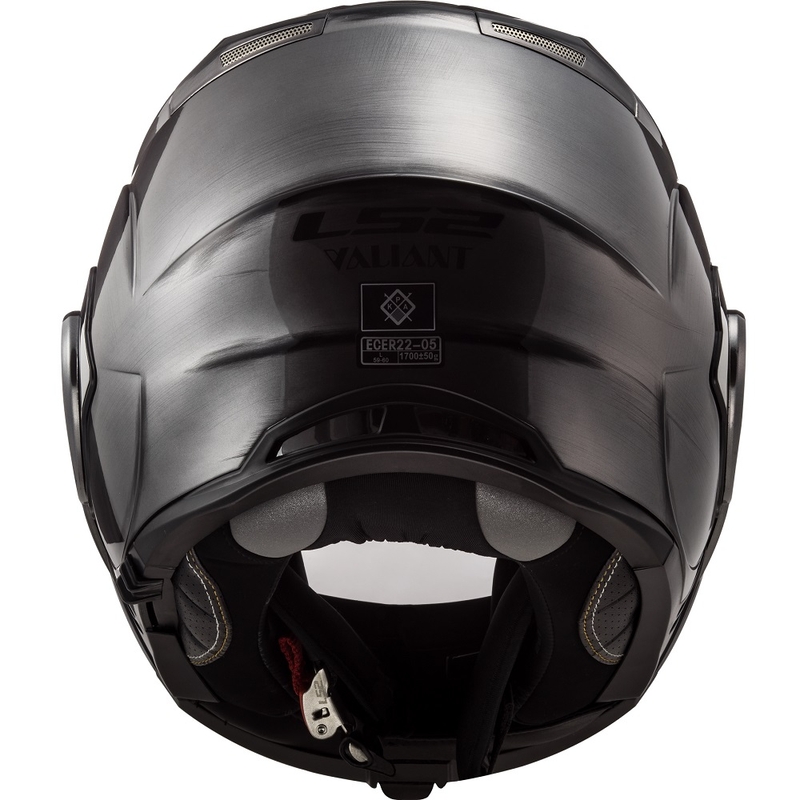 Motorrad-Klapphelm LS2 FF399 Valiant Jeans Titanium - Grad II