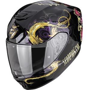Scorpion EXO-391 Mumia Integralhelm für Motorräder, schwarz-chameleon