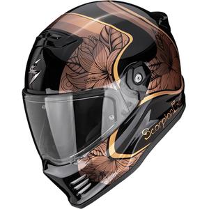 Scorpion Covert FX Ameria Integralhelm für Motorräder, schwarz-gold