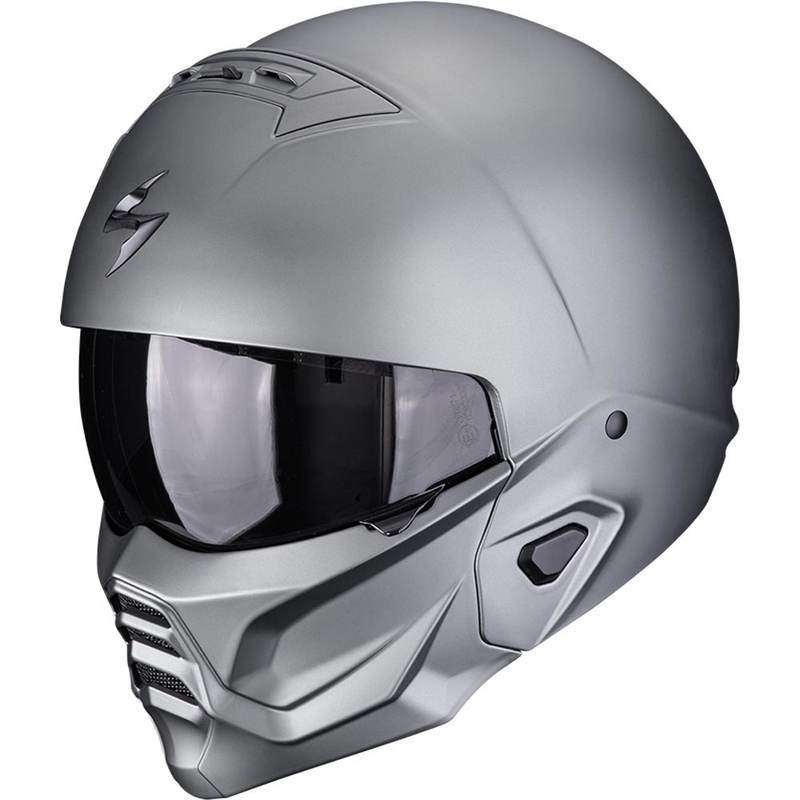 Modularer Motorradhelm Scorpion EXO-COMBAT II, Uni-Matt-Titangrau