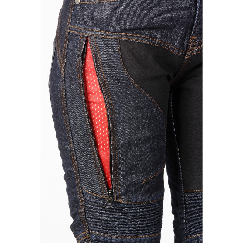 Blaue Motorradjeans Ayrton Date für Frauen