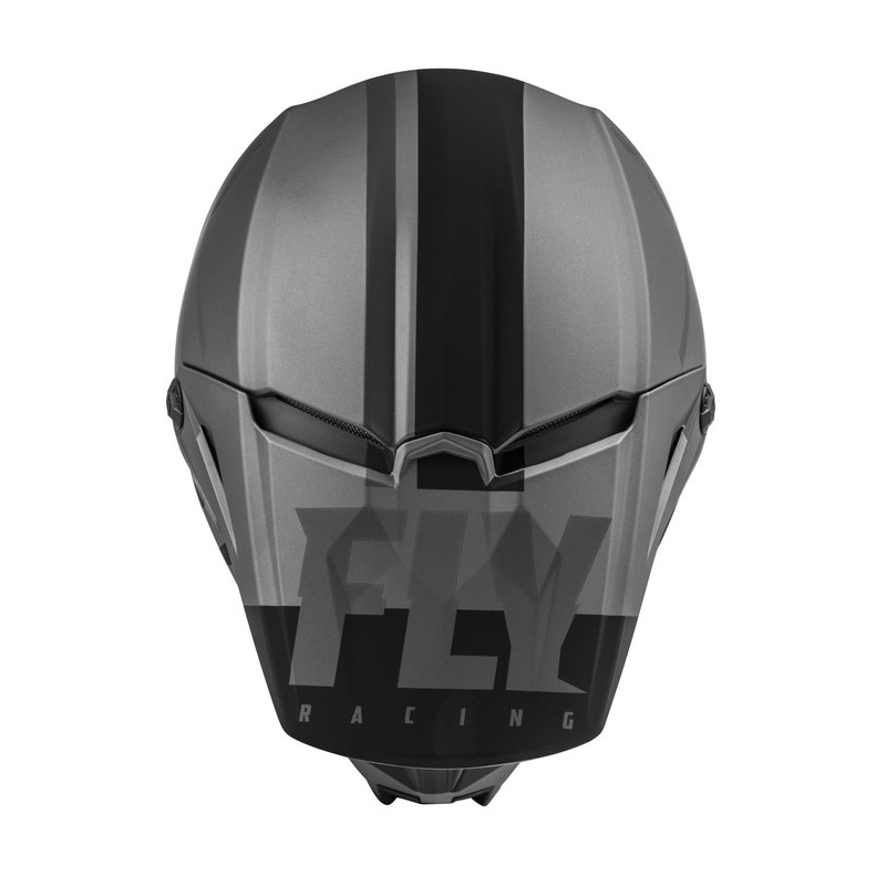 Motocross-Helm FLY Racing Kinetic Thrive grau-schwarz