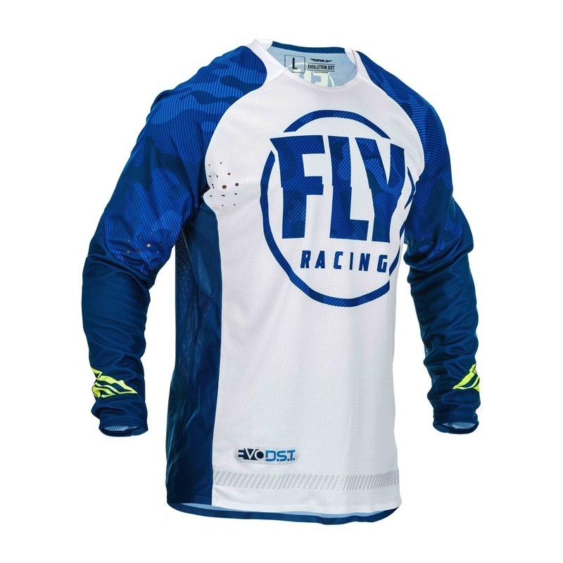 Motocross Trikot FLY Racing Evolution blau und weiß