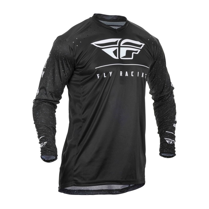 Motocross Trikot FLY Racing Lite 2020 schwarz und weiß Ausverkauf