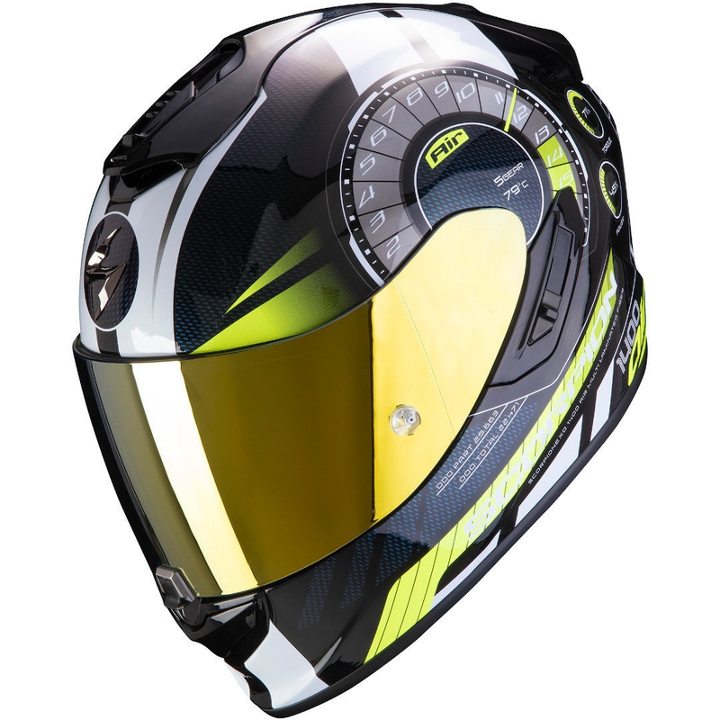 Integralhelm Scorpion EXO-1400 Air Torque schwarz-fluo gelb