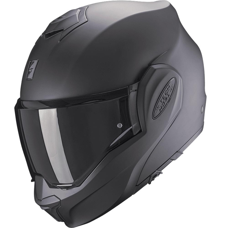 Scorpion EXO-TECH Lite Solid Klapphelm für Motorräder, mattschwarz