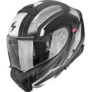 Scorpion EXO-930 EVO Space Klapphelm für Motorräder, matt schwarz-silber-weiß