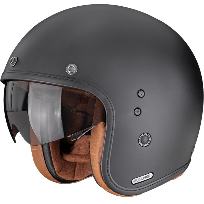 Scorpion Belfast II Luxe offener Motorradhelm, mattschwarz