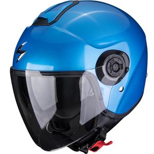 Scorpion EXO-CITY II Solid offener Motorradhelm, Metallicblau