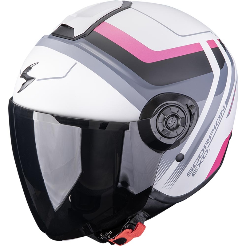 Scorpion EXO-CITY II Sport offener Motorradhelm, mattgrau-rosa
