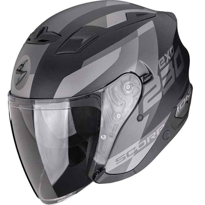 Scorpion EXO-230 Comics offener Motorradhelm, matt schwarz-silber