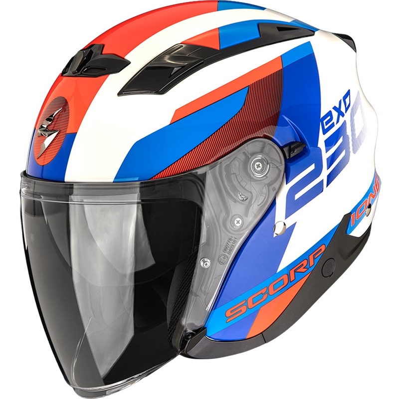 Scorpion EXO-230 Comics offener Motorradhelm weiß-blau-rot
