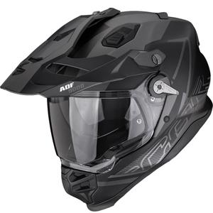 Enduro-Helm Scorpion ADF-9000 Air Summit, matt schwarz-silber