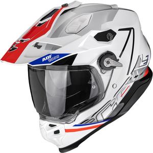Enduro-Helm Scorpion ADF-9000 Air Summit weiß-rot-silber