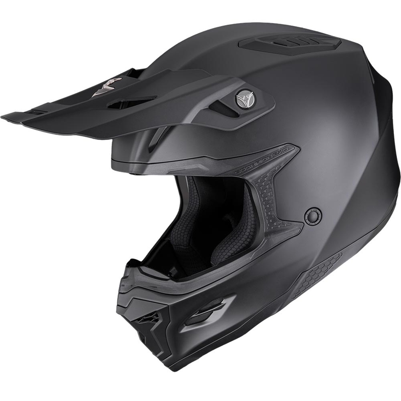Scorpion SMX-10 Solid Motocross-Helm, mattschwarz