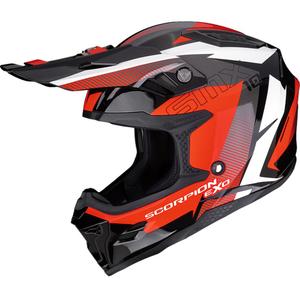 Scorpion SMX-10 Speed Motocross-Helm schwarz-weiß-rot
