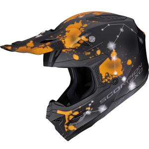 Scorpion SMX-10 Vibe Motocross-Helm, matt schwarz-orange