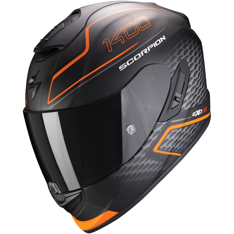 Integralhelm Scorpion EXO-1400 Air Galaxy schwarz-orange Ausverkauf