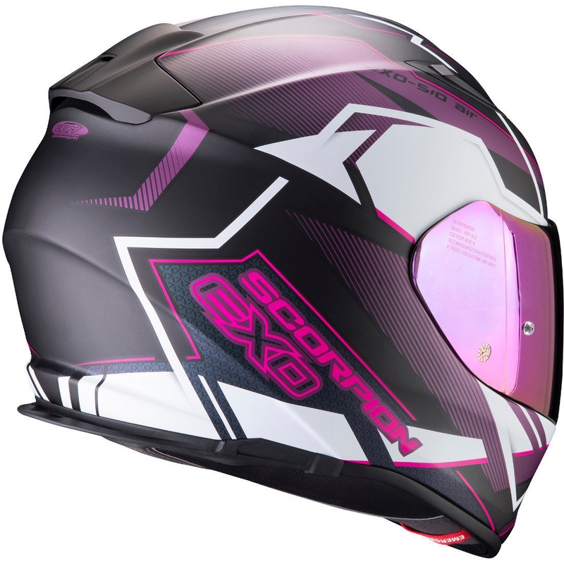 Integralhelm Scorpion EXO-510 Air Balt schwarz-weiß-rosa