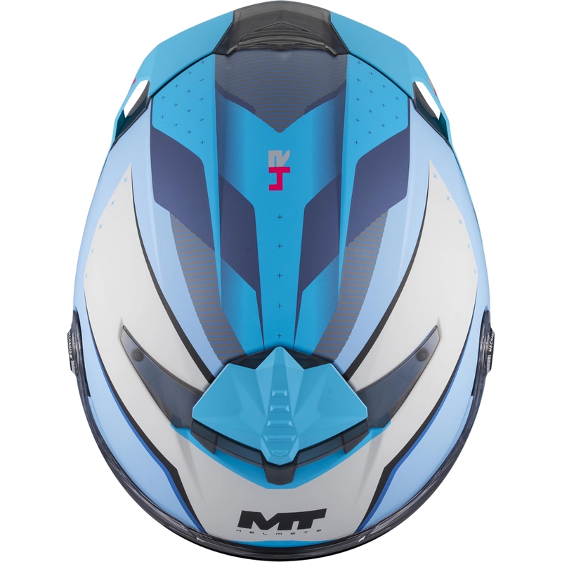 Integralhelm MT Thunder 4 R SV Wind Tunnel C7, matt blaugrau