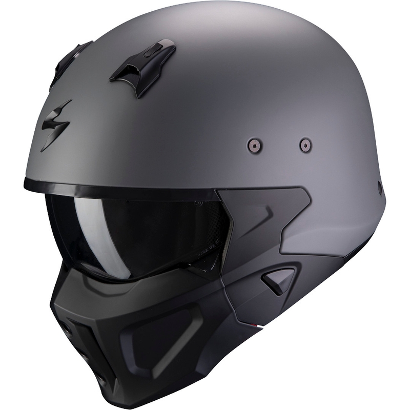 Helm Scorpion COVERT-X Massiv grau matt
