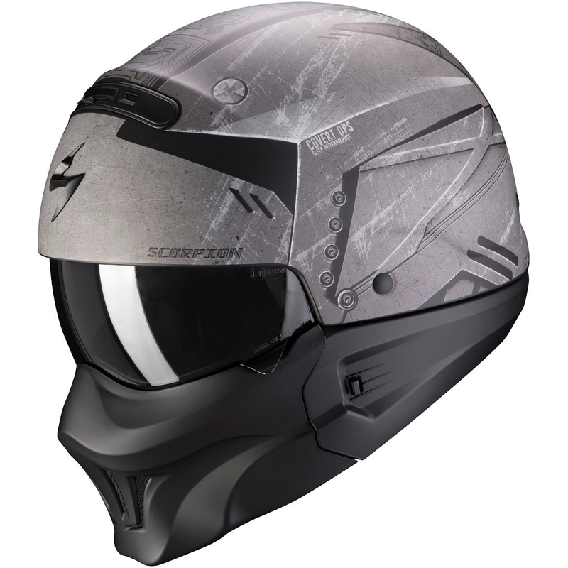 Helm Skorpion EXO-COMBAT EVO Incursion silber-schwarz