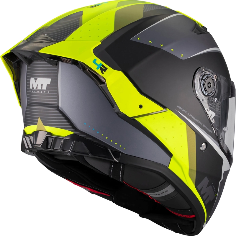 Integralhelm MT Thunder 4 R SV Windkanal B3 schwarz-grau-fluoreszierend gelb