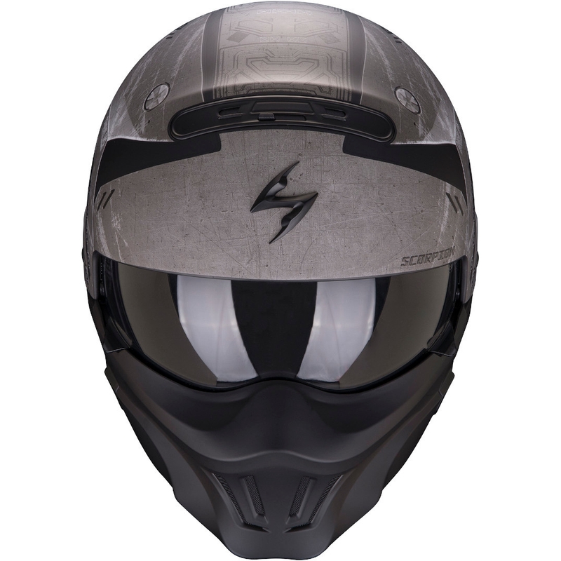 Helm Skorpion EXO-COMBAT EVO Incursion silber-schwarz