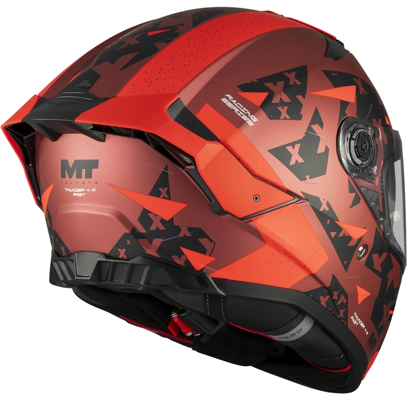 Integralhelm MT Thunder 4 R SV Fast C5, matt schwarz-grau-rot