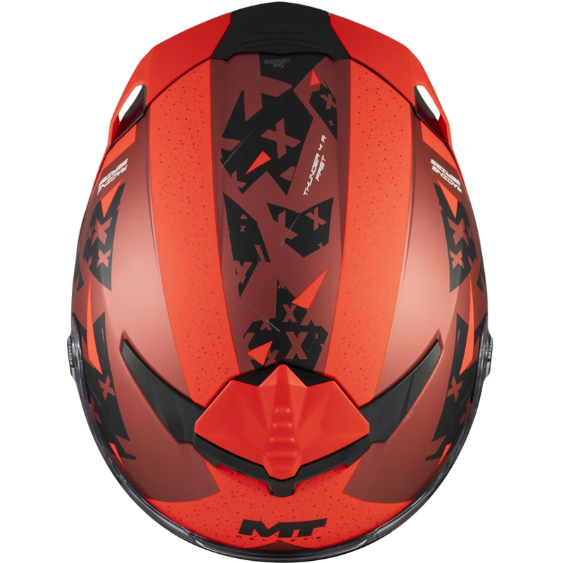 Integralhelm MT Thunder 4 R SV Fast C5, matt schwarz-grau-rot