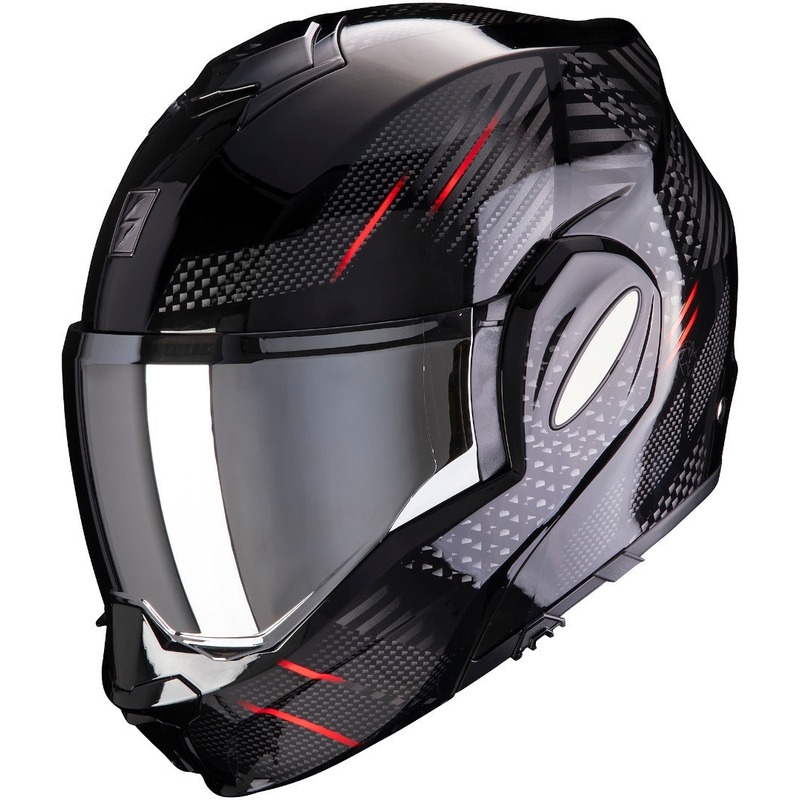 Scorpion EXO-TECH Pulse schwarz-roter Kipphelm
