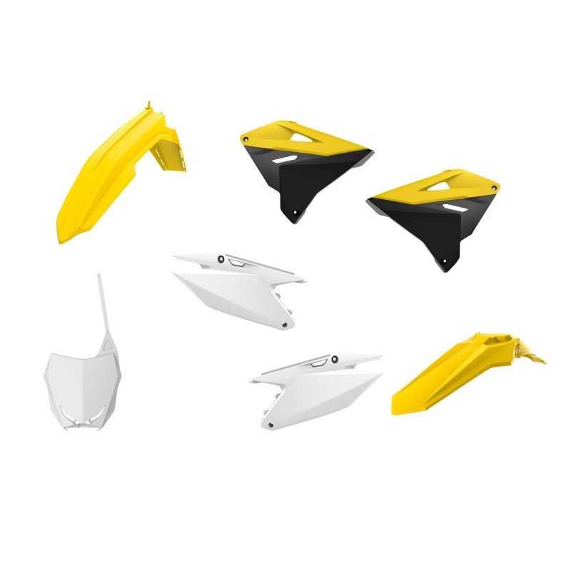 Satz Kunststoffteile POLISPORT OEM Color für SUZUKI RM 125 2001-2008, SUZUKI RM 250 2001-2008
